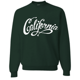 New CALIFORNIA BEACH SCRIPT CREWNECK SWEATSHIRT Cali Coca Sweater Sweatshirt