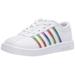 K-Swiss unisex baby Classic Pro El Sneaker, White/Rainbow, 5 Toddler US