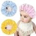 LNGOOR 3 Pieces Three Colors Kids Night Sleep Caps, Adjustable Sleeping Hat Soft Silk Flower Night Hats for Natural Hair Teens Toddler Child Baby Reversible Double