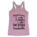 Womenâ€™s Triblend Tank Top â€œSilently Racing The People On The Other Treadmillsâ€� Gym Tank Top X-Small, Lilac