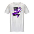 Inktastic Alzheimers Awareness I Wear Purple For My Pappap Adult Men's V-Neck T-Shirt Male