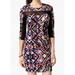 Material Girl NEW Black Small S Junior Printed Illusion Sheath Dress