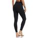 Facrlt Women's High Waist Solid Color Tight Fitness Yoga Pants Nude Hidden Yoga Pants