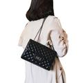 CATLERIO Women Quilted Chain Bag PU Leather Shoulder Bag Crossbody Handbag Messenger