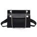 Chinatera Retro Chain Shoulder Bag Women Armpit Bag PU Leather Messenger Bag (Black)