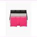 Calvin Klein Men's NU2664455 Cotton Stretch 3-Pack Trunk Gray/Pink/Black XL
