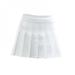 Girls' College High-waisted Pleated A-line Skate Tennis Hakama is A Sweet Miniskirt.