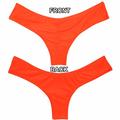 Fittoo Swimwear Sexy Women's Itsy Back Ruched Cheeky Thong Bikini Swim Bottoms Swimsuit Beachwear