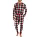 George Men's Holiday Thermal Pajama Set