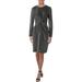 MICHAEL Michael Kors Womens Metallic Twist Front Party Dress