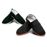 Kung Fu Tai Chi Shoes Martial Arts Rubber/Cotton Sole Slip On Ninja Slippers (CT, #9.5 US Men's)