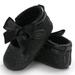 Puloru Girls Princess Bowknot Shoes, First Step Shoes, Shiny Party Shoes