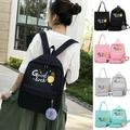 Women's Backpack School Book Bags Satchel Shoulder Rucksack Canvas Travel Bag US