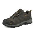 Nortiv 8 Men's Low Top Waterproof Outdoor Hiking Backpacking Work Boots Shoes Us 160448_Low Brown/Black/Tan Size 6.5