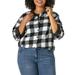 Lee Riders Women's Plus Size Naudia Long Sleeve Super Cozy Fleece Lined Flannel Shirt