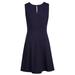 Calvin Klein Women's Petite Sleeveless Keyhole Dress Black Gold (12P)