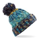 Beechfield Mens/Womens Corkscrew Knitted Pom Pom Beanie Hat