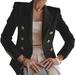 Women Double Breasted Blazers Jacket Fall Winter Elegant Casual Long-sleeve Solid Color Office Ladies Coat Suits Fake Pocket