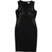 Calvin Klein Womens Floral Beaded Sheath Dress