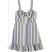 Sheath Dress Medium Junior Striped Tie-Front M