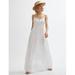 Shuuk White Embroidered Maxi Dress