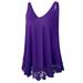 Swing Lace Flowy Tank Top for Women V Neck Cami Vest T Shirt Sleeve Lace Trim V Neck A-Line Tunic Blouse Tops