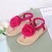 Funcee Summer Toddler Girl Breathable Anti-Slip Flower Flip-flop Sandals Shoes