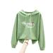 UKAP Long Sleeve Loose Casual Sweatshirt for Women Solid Color Happy time Leisure Velvet Pullover Top Comfy Warm