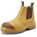 ROCKROOSTER Gammon 6" Men's Work Boots Steel Toe, TPU Outsole Slip On Wide Width EE Safety boots AK222-11