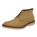 Bruno Marc Men Classic Oxford Shoes Suede Leather Lace Up Desert Shoes Comfort Fashion Boots for Men Chukka Tan Size 11
