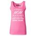 Shop4Ever Women's My Nickname is Mom but My Full Name is Mom Mom Graphic Tank Top