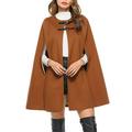 (Toponeto) Winter Lady Womens Warm Solid Colort Bats Cape Coat Jacket Cardigan Outerwear