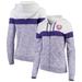 Orlando City SC 5th & Ocean by New Era Women's Space Dye French Terry Full-Zip Hoodie - Purple/White