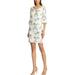 American Living Womens Gappa Floral Ruffle Sleeves Shift Dress