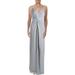 Adrianna Papell Womens Glitter Jersey Evening Dress