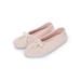 Youloveit Women's Girls Winter Knit Slipper Soft Breathable Memory Foam House Slippers Shoes Slide On Ballerina Cotton Slippers Anti-Skid Sole Indoor/Outdoor Slippers Shoe