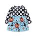 Actoyo Kids Baby Girls Toddler Halloween Pumpkin Print Polka Dot Swing Dress Costume