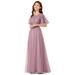 Ever-Pretty Juniors Bridesmaid Dress Glitter Empire Waist Prom Gown 09043 Orchid US8