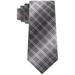 Van Heusen Men's Garcia Classic Ombre Plaid Tie Black Size Regular