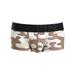 Avamo Mens Camo Printed Boxer Short Briefs Colorblock Cotton Breathable Low Waist Underwear Underpant