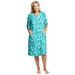 Only Necessities Women's Plus Size Short Sleeve Waffle Thermal Knit Robe