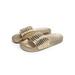 Woobling Women's Fashion Slipper Flat Heel Sandals Backless Casual Shoes Rhinestone Decor