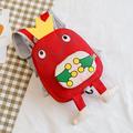 Aktudy Cute 3D Cartoon Frog Pattern Backpacks Kids Girls Boys Nylon Knapsack (Red)