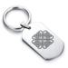 Stainless Steel Celtic Love Knot Dog Tag Keychain Circle Ring