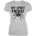 My Spirit Animal Spider Heather Grey Juniors Soft T-Shirt - Medium