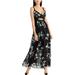 Rachel Rachel Roy Womens Floral Cut-Out Maxi Dress