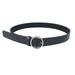 PU Leather Punk Belt Round Metal Circle Belts Punk O Ring Leather Belts