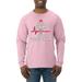 Wild Bobby, Keep Calm and Ok Not that Calm EMT, Humor, Men Long Sleeve Shirt, Light Pink, Small