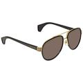 Gucci Brown Aviator Men's Sunglasses GG0447S 003 58