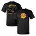 Winnereco Basketball Legend 24 LAKERS O-neck T-shirts Unisex Loose Tops (Black A XL)